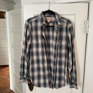 Vintage Filson Button Up Plaid Shirt with Elbow Patches